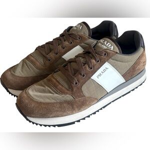 Prada Men's Suede & Nylon Sneakers Size 11